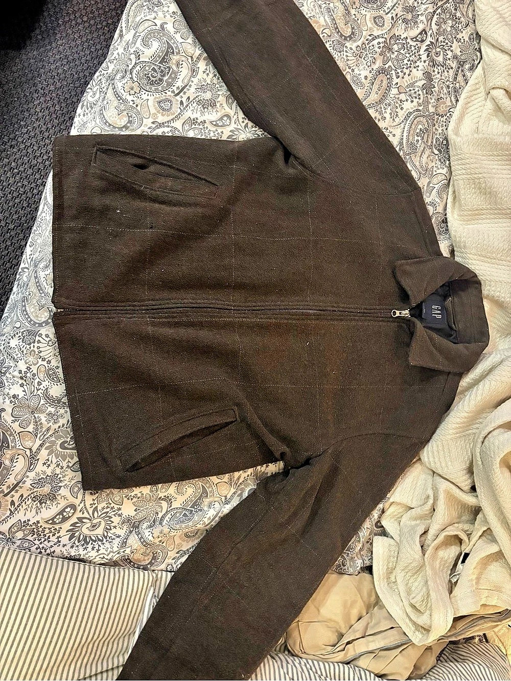 Gap Brown Puffer Jacket Size Small